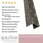 Preview: U-Profil aus Aluminium Riffelblech Duett 2,5/4 mm Abdeckprofil